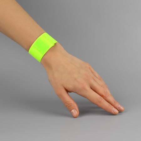 Reflective slap score, self-fixed, 3 × 30 cm, light green color-5