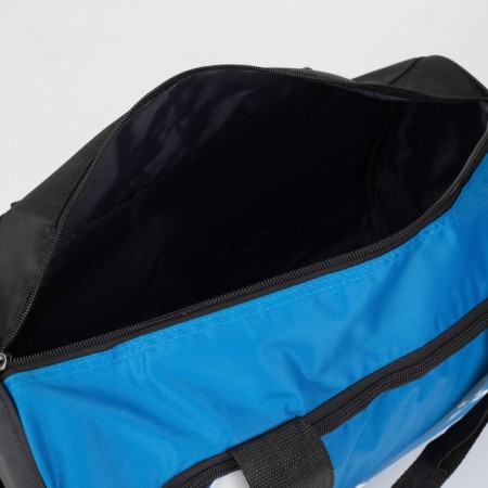 Sports bag with lightning, 3 outer pockets, long belt, blue color-2