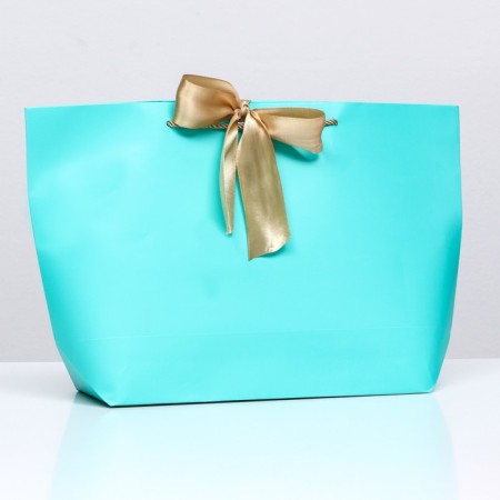 Gift package with a tape of 30 x 27.5 x 12 cm "turquoise"