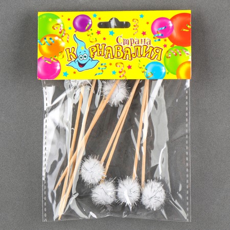 Skewers "Fluff", set of 8 pcs., Mix color-4