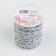 The braid of the finishing “Blutchik” with a silver thread, 5 mm, 27 ± 1 m, white color