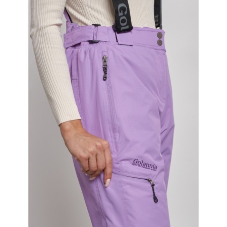 Semi -combinezone ski insulated female winter, size 46, purple color-15