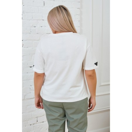 Female T -shirt, size 56, white color-3