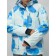 Ski suit female, size 44, blue color