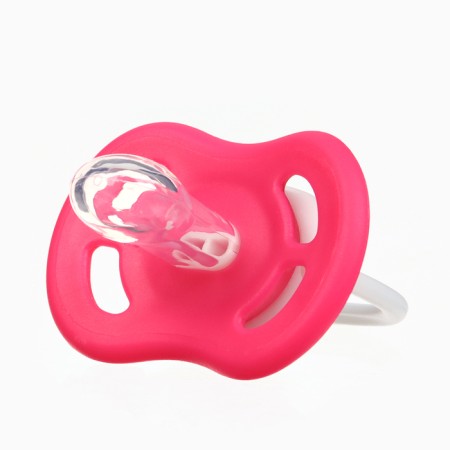 Set: nipple - dummy with the holder "Elephant", anatomical +6 months, pink color-6