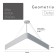 LED LED Geometria Delta 48W 4000K 3500LM IP40 80x80x8 White