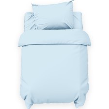 Комплект постельного белья "Крошка Я" Light blue 112*147 см, 60*120+20 см, 40*60 см, 100% хлопок
