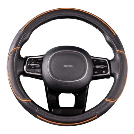 SkyWay Combo-5 braid, eco-leather, black-orange, s01102335-9
