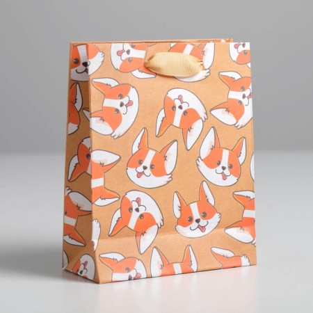 Package Gift Crafts Vertical, packaging, "dog", S 12 x 15 x 5.5 cm-2