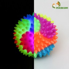 Ball for dogs luminous, tpr, 7.5 cm, mix of flowers