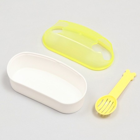 Tuannel toilet with a spatula for rodents "Pigzon", 14.5 x 7 x 7 cm, yellow-4