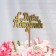 Topper wooden "Happy Birthday" Golden Gate Beautifully 14.3x6.3 cm