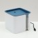 Animal fountain Carno, 2 l, from USB, white-blue