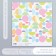 Scrapbooking paper "Bright circles" density 180 g 15.5x17 cm
