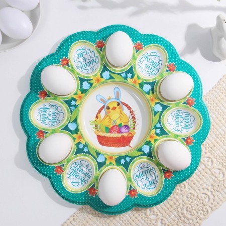 Easter stand "Chicken", for 12 eggs and kulich-4