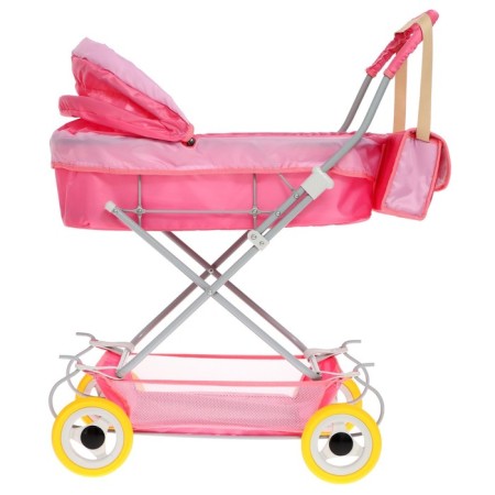 Puppet stroller No. 7, pink color with lilac-2