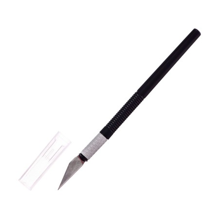 Chancellery scalpel knife, black plastic case Calligrata-1