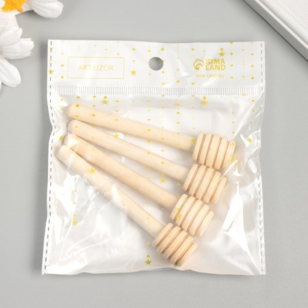 Decor for creativity wood "spoon for honey" 8.9x1.9x0.8 cm-2
