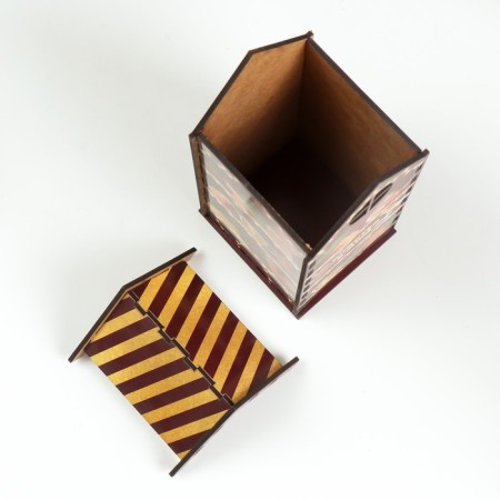 New Year's tea house "Shelves. Gingerbreads" 20x10.5x9.5 cm-3