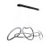 Lamp with PDD "Mila" LED 80W 3000-6000K chrome 124x27x35-135 cm