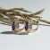 Earrings with rhinestones "Edel" drop, dark blue color in gold