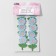 Knitted elements "flowers", 2.5 × 3.5 cm, 10 pcs, blue/green color
