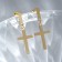 Earrings Metal "crosses" are small, color gold