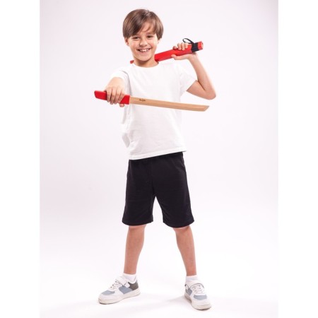 Wooden sword "Vakazashi", in a sheath, red color, beech-11