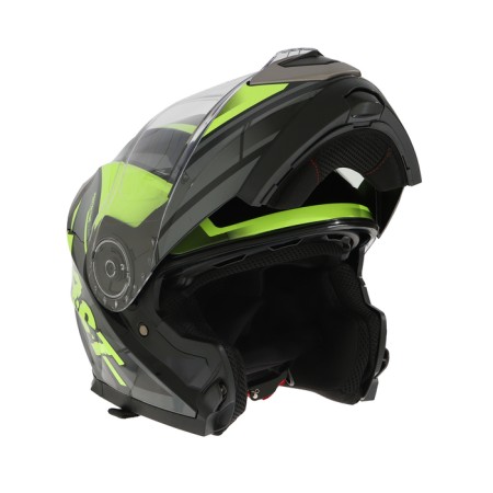Modular helmet with two visors, size L (59-60), model-BLD-160E, black and yellow-3