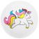 Children's ball "Unicorns", D = 22 cm, 60 g, color mix