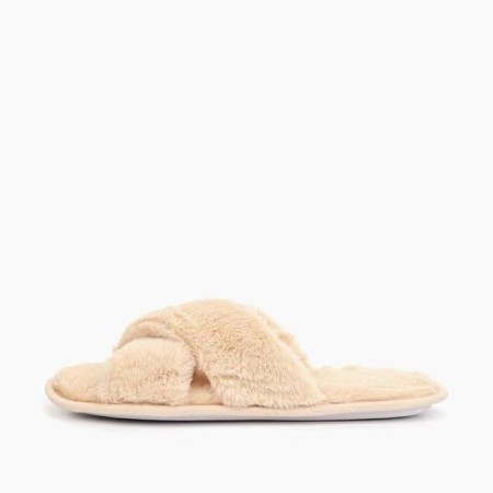 Slippers # 2 women, size 36.5, beige color-5