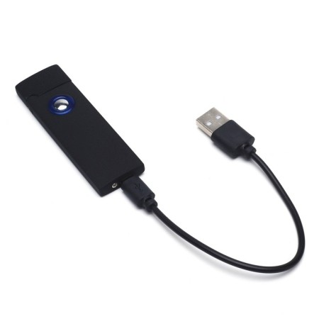 Electronic lighter, USB, spiral, 6 x 3 x 13 cm, black-3