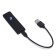 Electronic lighter, USB, spiral, 6 x 3 x 13 cm, black