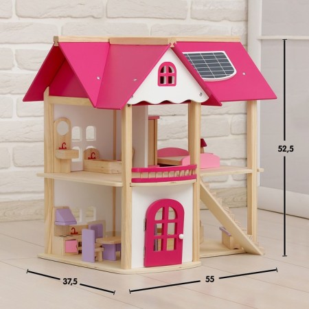 Puppet house "pink magic", with furniture