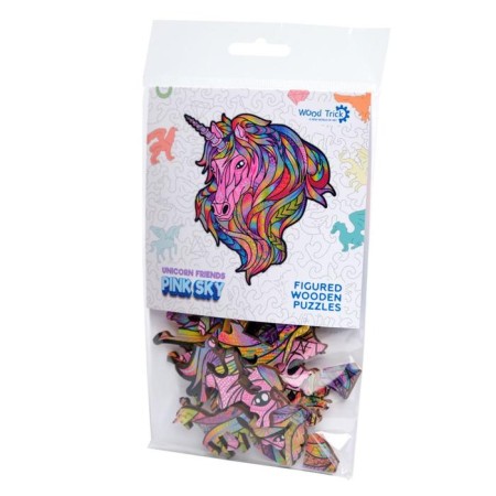 Wooden puzzle "Unicorn: Pink Sky", 16 × 17 cm-6