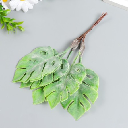 Decor for creativity "Monster" 1 bouquet = 6 colors green 25 cm-2