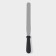 A blade-tank with a plastic handle, straight, 37 cm, working part 25 cm, black color