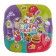 A set of paper dishes is a one -time "sticker DR", 10 glasses, 10 plates