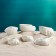 Set of Kashpo "Shell" 6pcs, 8x6x8cm, White