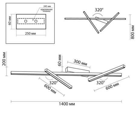 TAO IP20 LED 70W 3500lm 3000k Ceiling-4