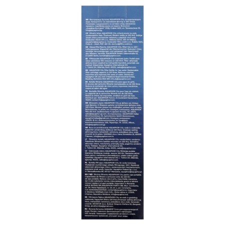 Aquaphor filter-button, purification of chlorine, impurities, interchangeable nozzle, blue-11