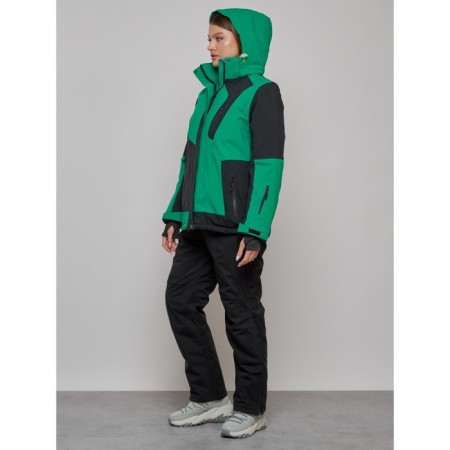 Ski suit female, size 54, green color-5