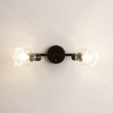 Sconces Citilux "Artist" CL510525, 37x15 cm, 2x40W, E14, brown color-3