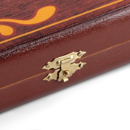 Wooden backgammon is large, with “wolf-21” checkers, a board game, 60 x 60 cm-6
