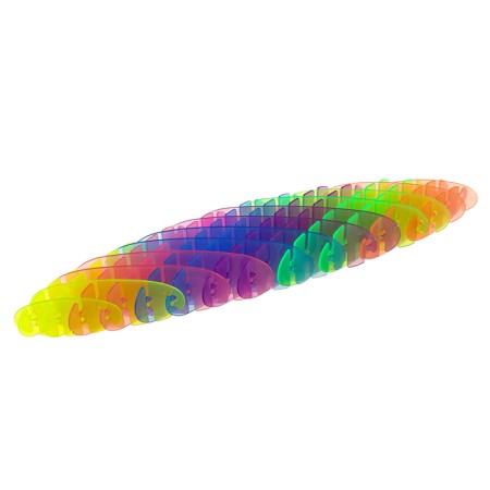 Antistress toy "worm", rainbow color-4