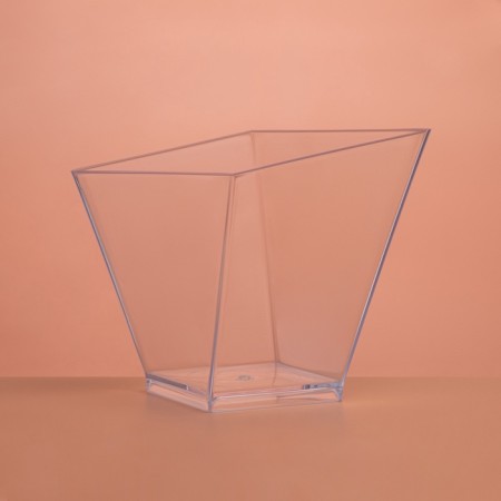 The form of the plastic disposable for the Sapphire buffet, 100 ml, transparent, 15 pcs/unns.-1