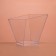 The form of the plastic disposable for the Sapphire buffet, 100 ml, transparent, 15 pcs/unns.
