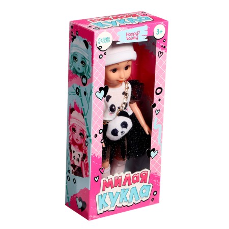 Classic doll "Honey: Pandochka", in a dress and hat-5