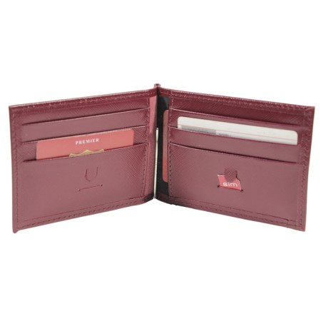 Clamps for bills, burgundy color-1