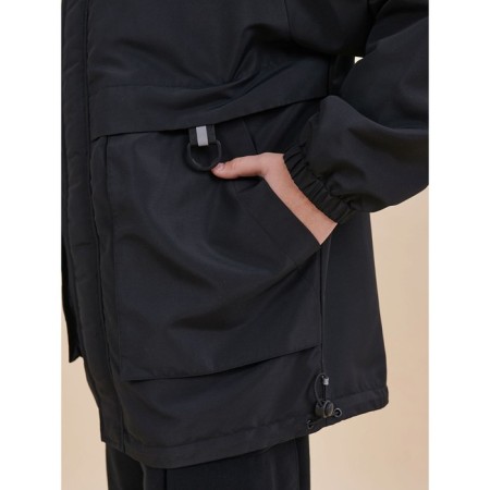 Windbreaker for boys, height 128 cm, black color-7